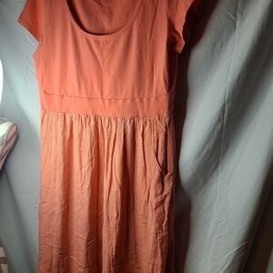 Torrid orange striped pinup rockabilly dress size 1